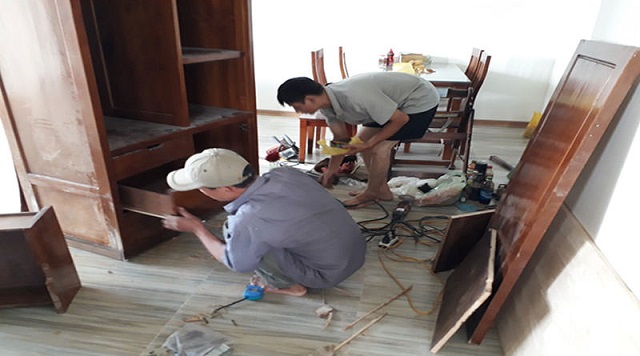 Sửa chữa đồ gỗ nội thất tại nhà TP Vinh Nghệ An